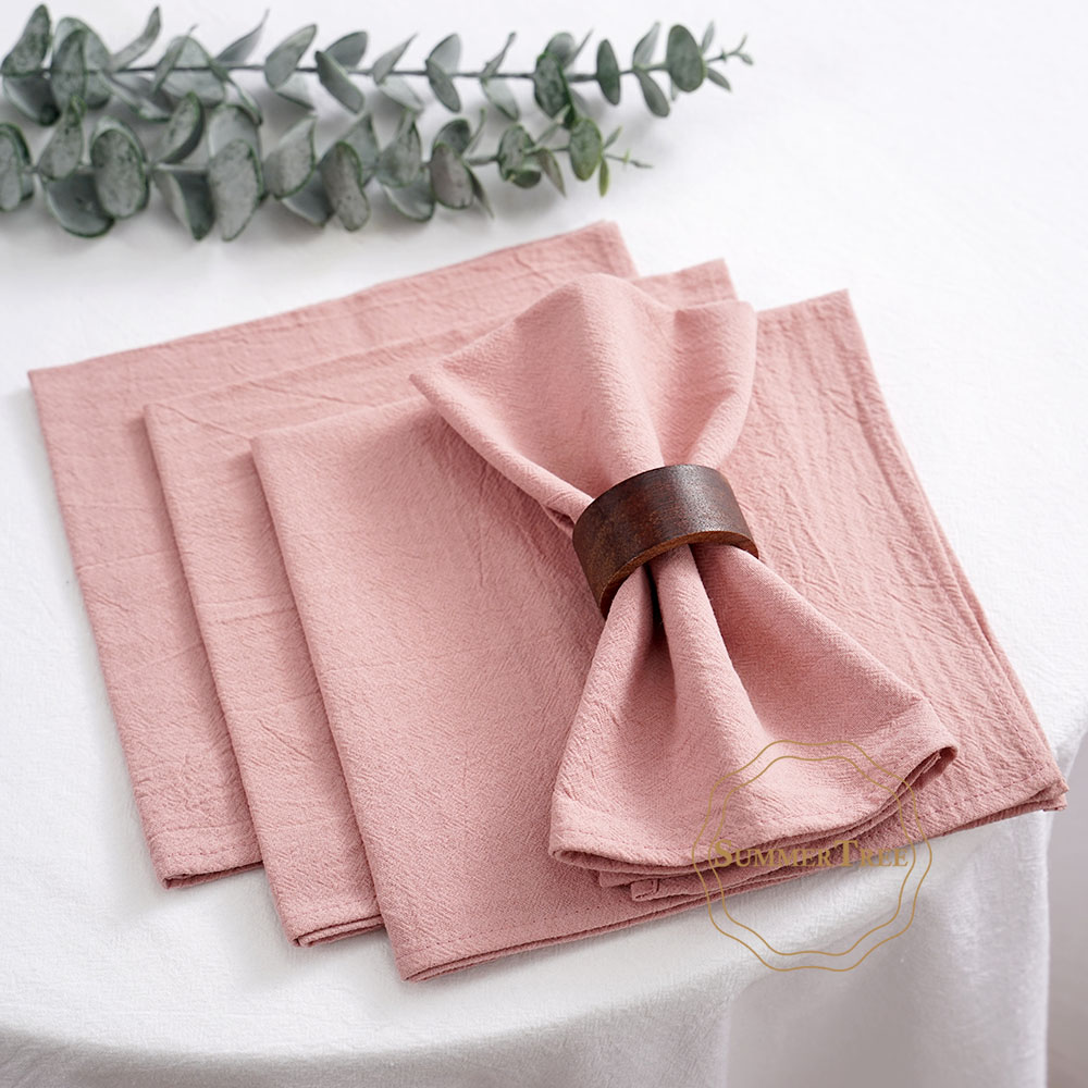 Linen Napkin Set - 24 sztuki serwetek materiałowych 40cm X