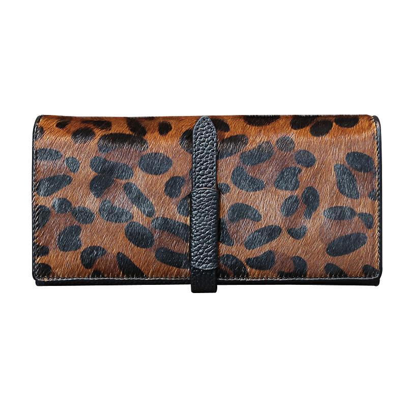 Luxury Lifestyle Photography - Nowa moda Leopard Cow Genuine Leather