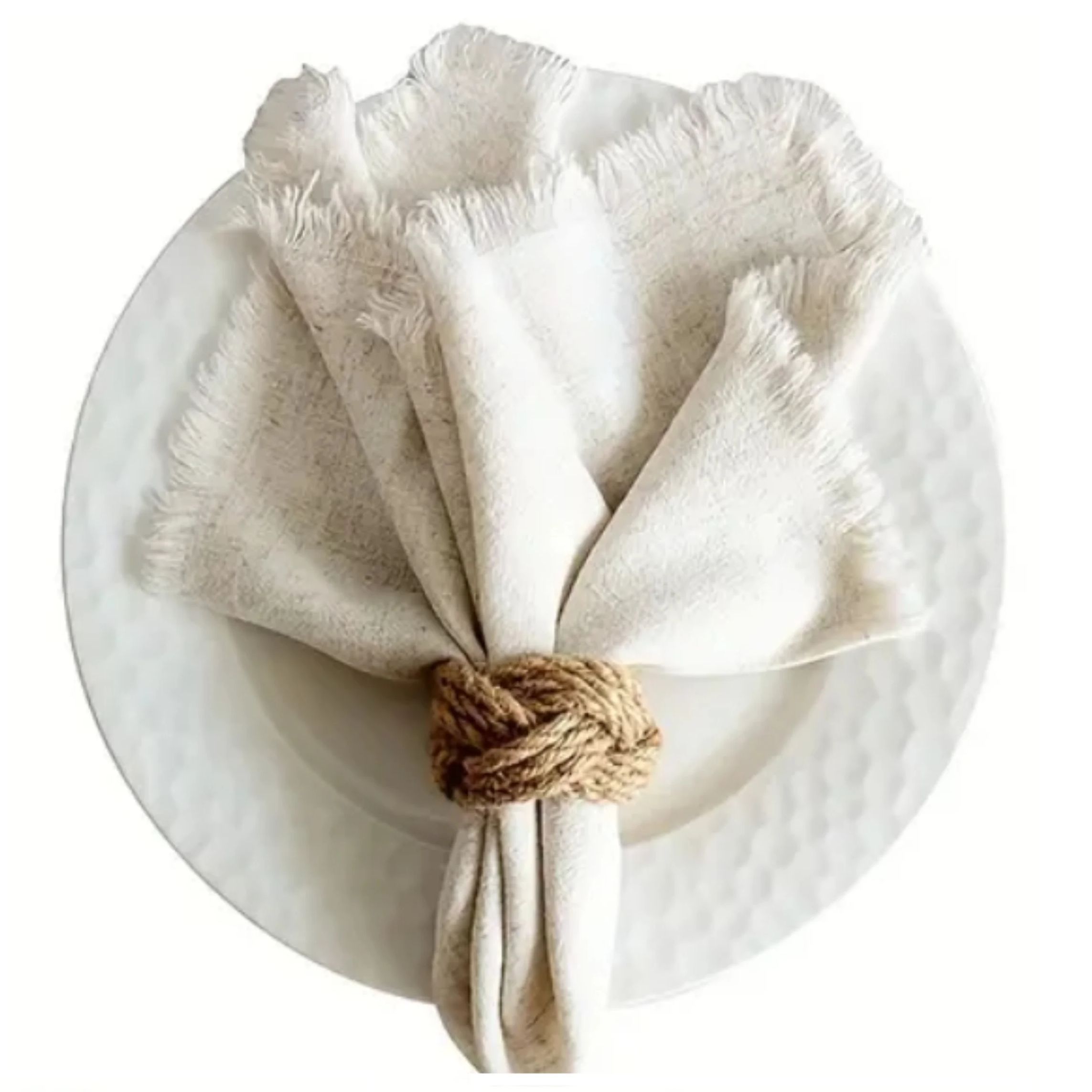 Zestaw 48 szt. lnianych pierśc – Linen Napkin Set recenzja i cena