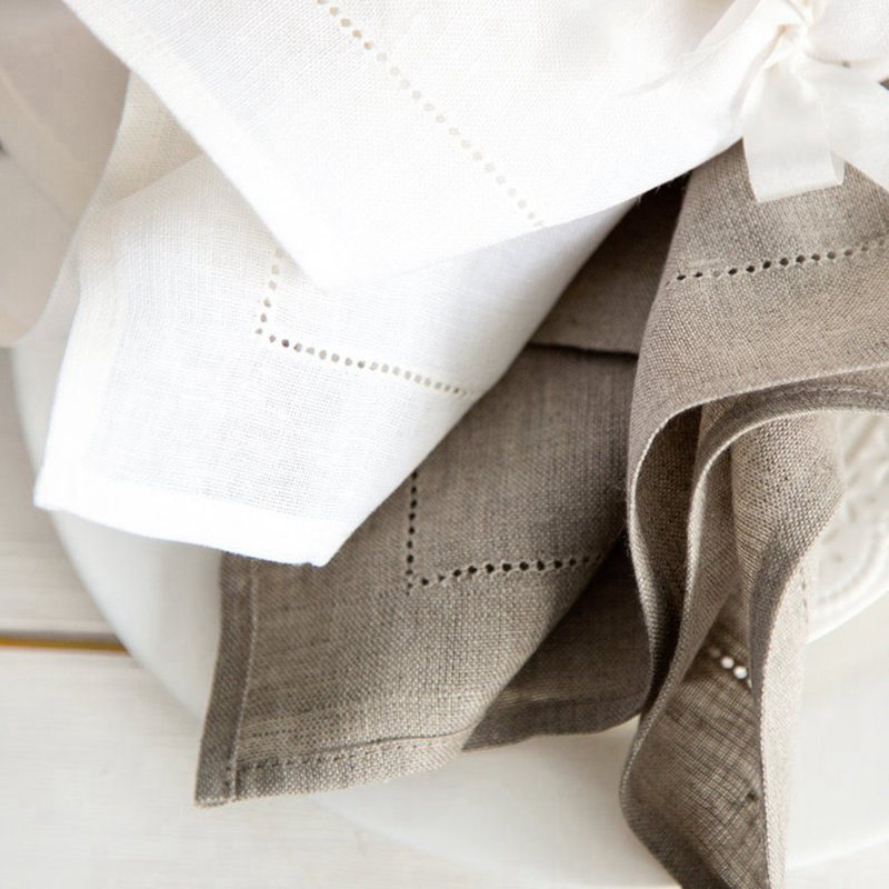 6-częściowe białe serwetki z h – Linen Napkin Set recenzja i cena